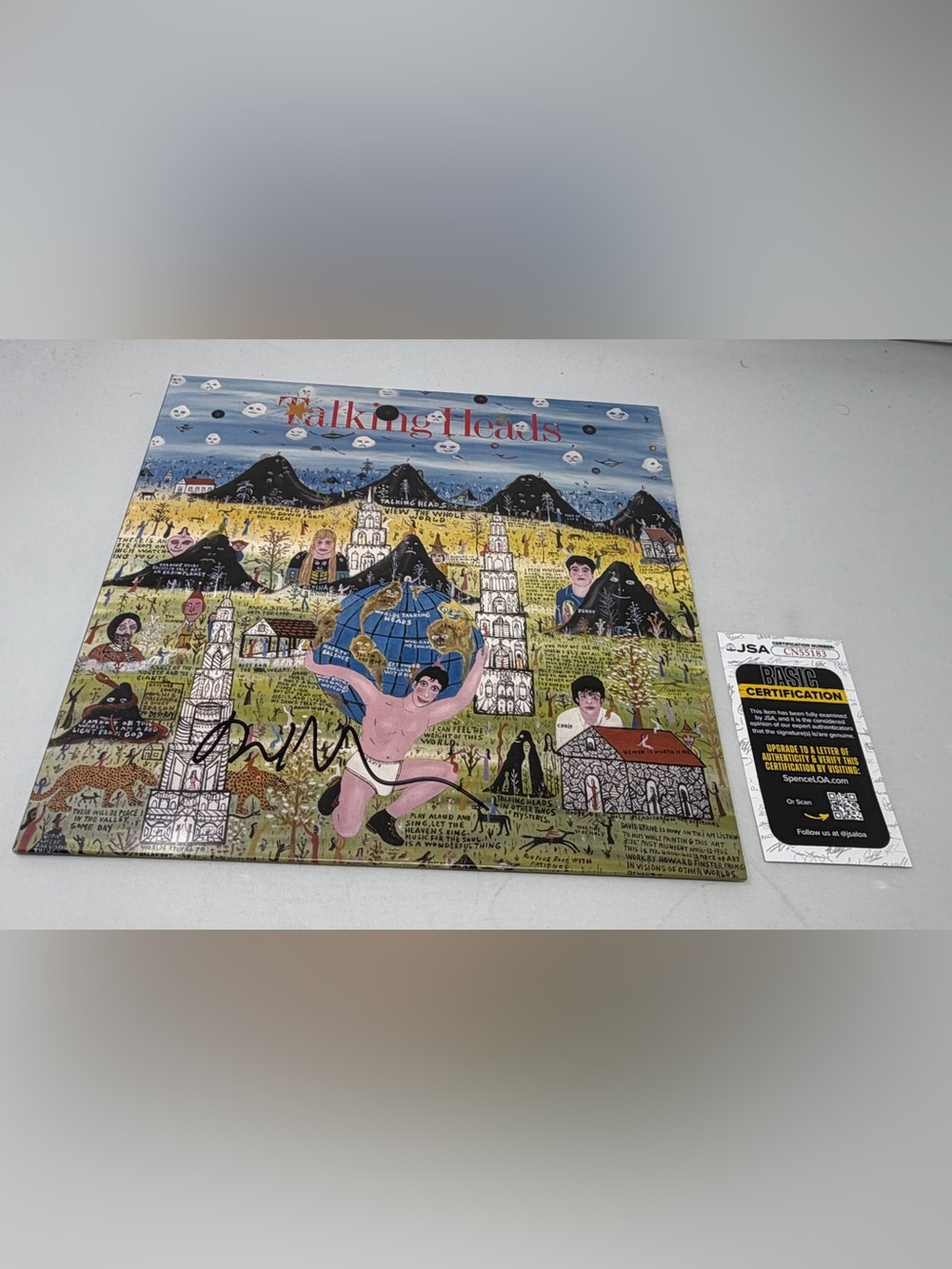 David Byrne signed Talking Heads Little Creatures Album JSA COA